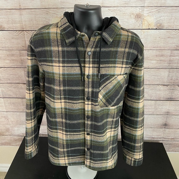 Plaid Flannel Hooded Jacket | Poshmark
